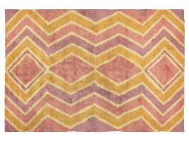 Cotton Area Rug 140x200cm Multicolour
