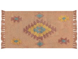 Cotton Area Rug 80x150cm Orange