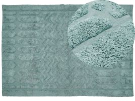 Cotton Area Rug 160x230cm Mint
