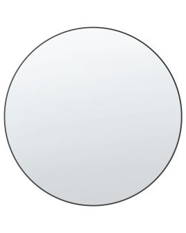 Wall Mirror 80x80cm Black