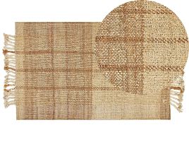 Jute Area Rug 80x150cm Beige