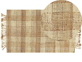 Jute Area Rug 80x150cm Beige