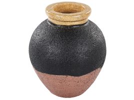 Terracotta Decorative Vase 31 Black Gold