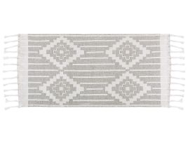 Outdoor Area Rug 80x150cm Grey and White