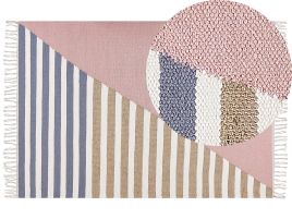 Wool Area Rug 140x200cm Multicolour