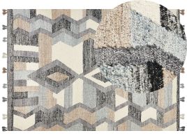 Wool Kilim Area Rug 200x300cm Multicolour