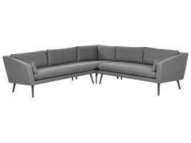 5 Seater Modular Garden Corner Sofa Grey LORETELLO