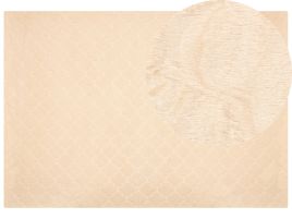 Faux Rabbit Fur Rug 160x230cm Beige