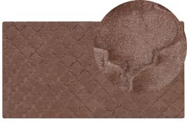Faux Rabbit Fur Rug 80x150cm Brown