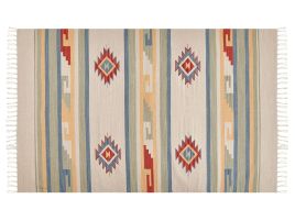Cotton Kilim Rug 140x200cm Multicolour