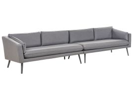 4 Seater Garden Sofa Grey LORETELLO