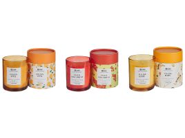 3 Soy Wax Scented Candles Peach Redcurrant / Yellow Berry / Golden Apple