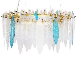 Glass Chandelier Multicolour MALACCA