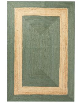 Jute Area Rug 200x300cm Green