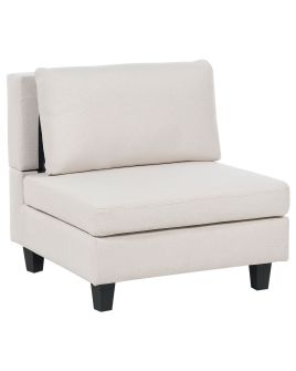 Fabric 1-Seat Section Light Beige UNSTAD