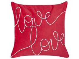 Velvet Cushion 45x45cm Red