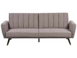 Fabric Sofa Bed Light Brown VIMMERBY