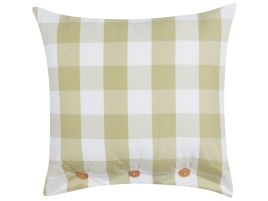 Cushion Checked 45x45cm Green