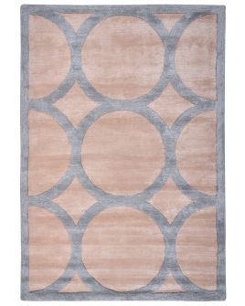 Viscose Area Rug 160x230cm Beige and Grey