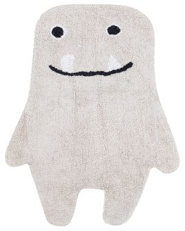 Cotton Kids Rug Monster 70x100cm Beige