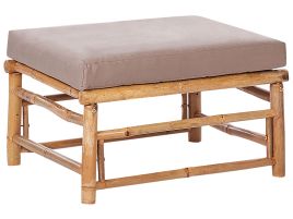 Bamboo Garden Ottoman Taupe CERRETO