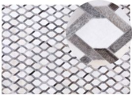 Cowhide Area Rug 160x230cm Grey