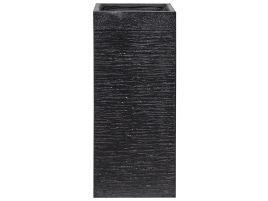 Plant Pot Fibre Clay Black 26 x 26 x 60 cm DION