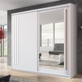 React Sliding Door Wardrobe 200cm - Anderson Pine