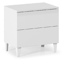White Chest of Drawers - ADRIAN Small Chest 2 Drawers