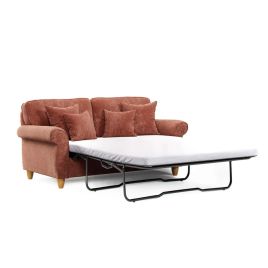 COASTAL Fabric 2 Seater Sofa Bed - Deep Terra