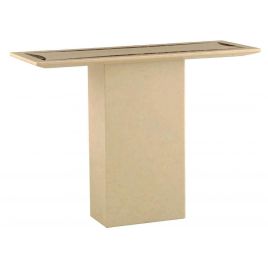 Fullerton Natural Stone Console Table Timeless Elegance in Marble Lacquer Finish - Rectangular