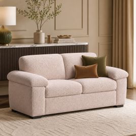 CORDURA Boucle Fabric 2 Seater Fullback Sofa - Pink