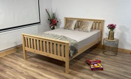 Kingsize Bed - LAMPSHIRE 5ft Wooden Bed Oak Finish