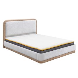 ISOLA Kingsize Fabric Bedrame - White