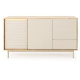 FINA Sideboard Cabinet 140cm - Oak with Beige