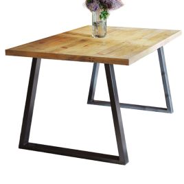 Doyle Elegance A Frame Leg Frame Large Dining Table - Natural Wood