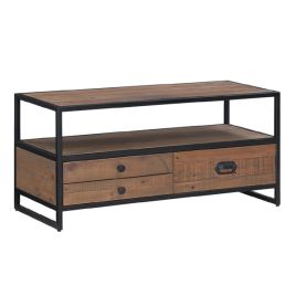 Hayley Reclaimed Wood TV Stand with Storage Drawers