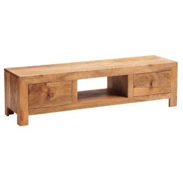 Stella Light Mango Wood Wide Screen TV Unit - Matt Finish