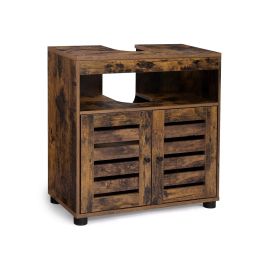 Under Sink Cabinet Rustic Brown