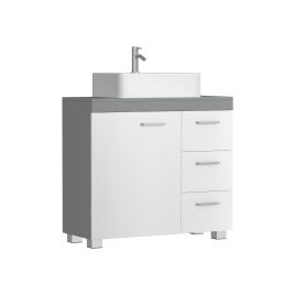Bathroom Cabinet - VERVA Under Sink Cabinet with Storage - White