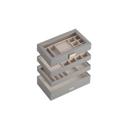 Jewellery Box - ARCVA 4 Tier Stackable Organizer - Dove Grey