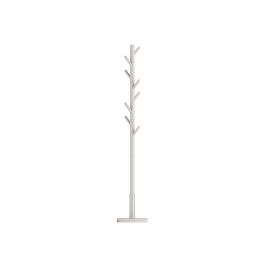 Coat Rack - VIVRAE Solid Wood Free Standing with 8 Hooks - Camel Brown