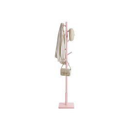 Coat Rack - VIVRAE Free Standing Hall Tree with 8 Hooks - Cherry Red