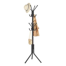 SICUPE Freestanding Metal Coat Rack - Ink Black