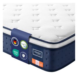 SAVIPA Hybrid Mattress with Pocket Springs 90 x 190 cm - Blue