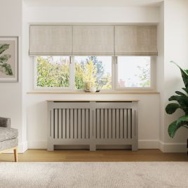 Radiator Cover - Emily Radiator Cover Large Grey and Oak