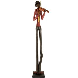 Standing Jazz Band Violinist - Brown