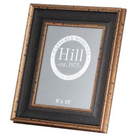 Antique Gold Beaded  8X10 Photo Frame - Black