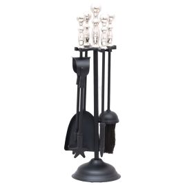 Chrome Handled Dutchess Companion Set - Silver