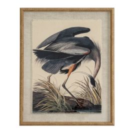 Flor Heron Art In Beaded Frame